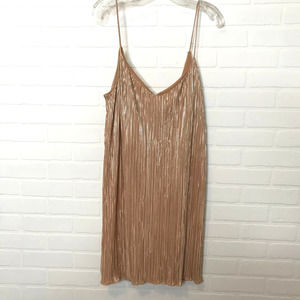 Miss Selfridge Slip Dress Sz 8 Champagne Gold